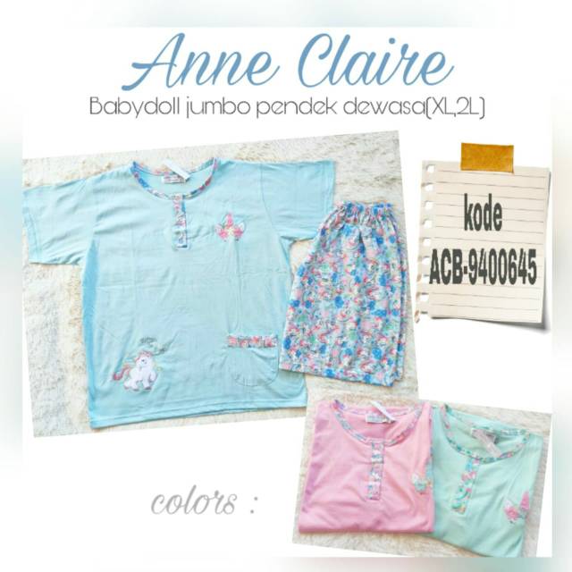 BABYDOLL JUMBO CELANA PENDEK DEWASA