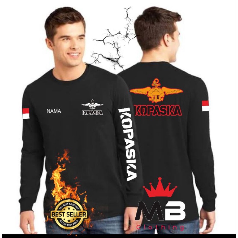 KAOS TNI AL KOPASKA ORIGINAL / CUSTOM KOPASKA ORIGINAL / BAJU KOPASKA LENGAN PANJANG / T-SHIRT KOPAS