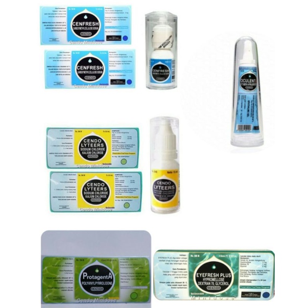 Cendo Cenfresh | Cendo Eyefresh plus | Cendo Lyteers | Cendo Protagenta | Cendo Oculenta gel | Cendo