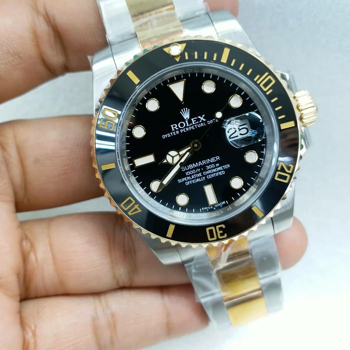 Promo FULL SET ROLEX SUBMARINER LAPIS EMAS 18K SWISS CLONE ULTIMATE VERSION Murah