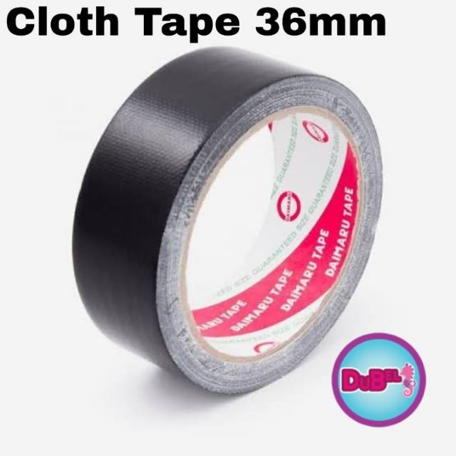 

Lakban Hitam Daimaru / Cloth Tape Daimaru 36mm / 1.5 inchi panjang 12M