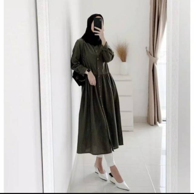 ZUVIA / DZUVIA TUNIK / long tunik / tunik murah / atasan / moscrepe