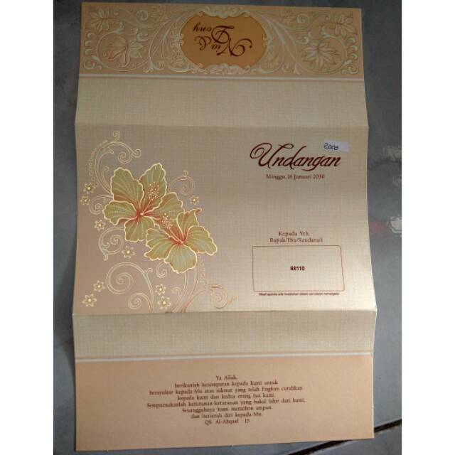 Undangan nikah Erba 88110