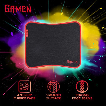 Gamen GP-M Non-slip Rubber Base Gaming Mousepad Black Original