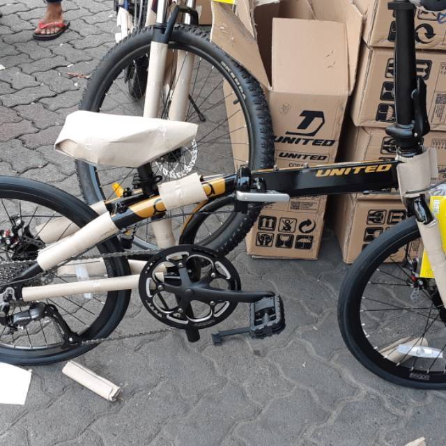  Sepeda  lipat 20 cora  9  sp united  new Shopee Indonesia