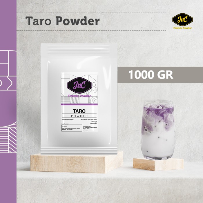 

DISKON - (BISA COD) JnC Taro Silver Powder 1KG