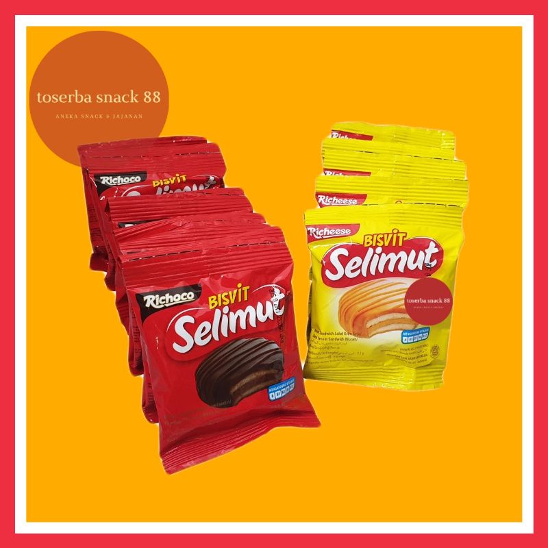 

BISVIT SELIMUT/Biscuit Selimut Cream Chocolate & Keju (9 gram × 20 pcs)