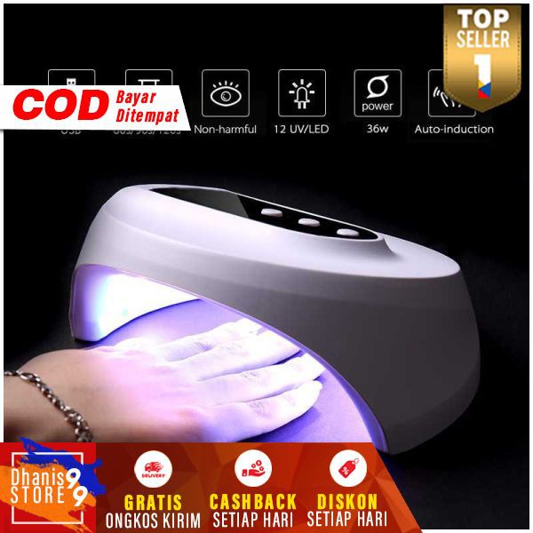 Pengering Kutek Kuku Smart Portable UV LED Nail Dryer 36W Murah Pengering Cat Kuku Cepat