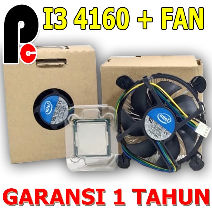 Processor Prosesor Proci Intel Core i3 4160 3.60Ghz soket 1150 dan Fan