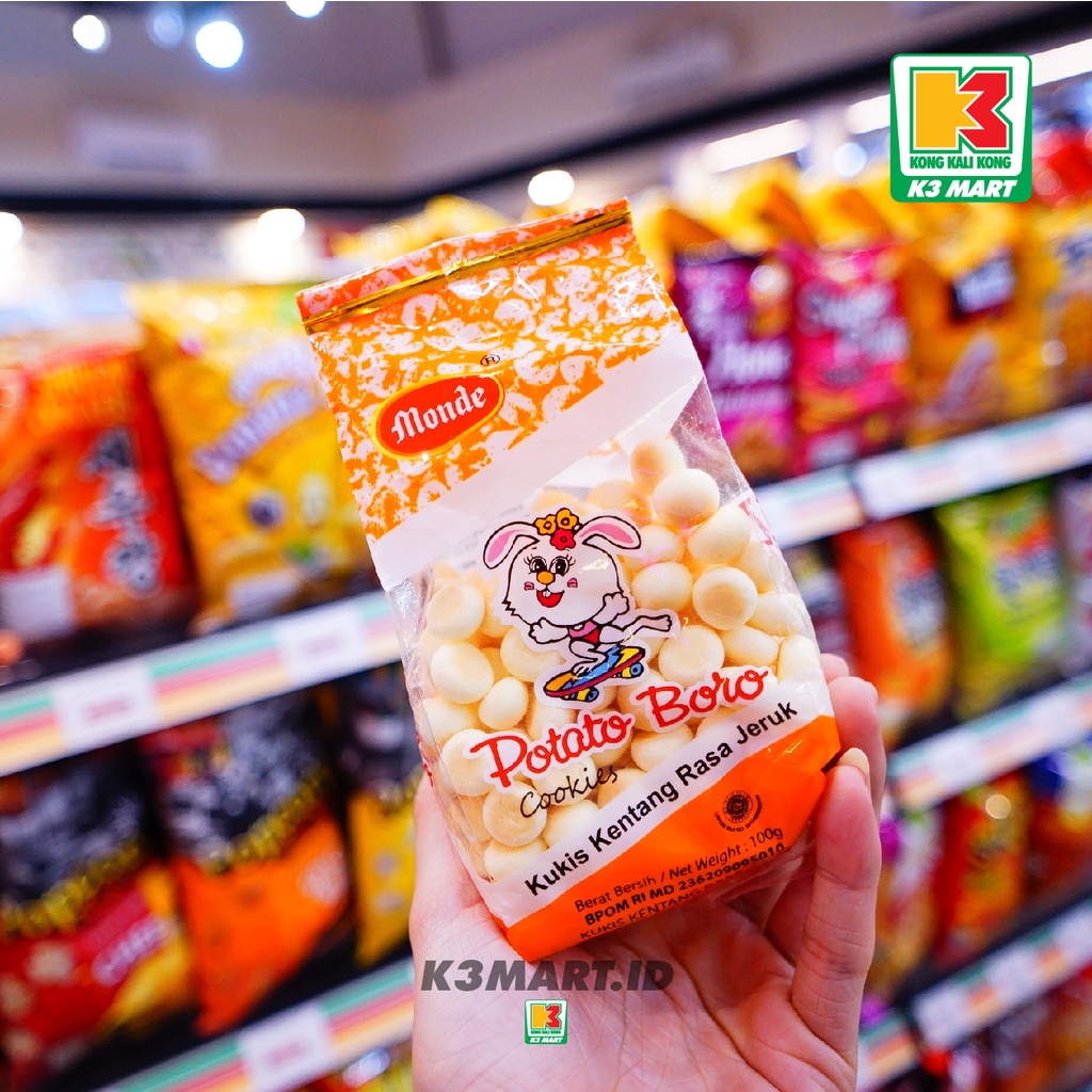 

Monde Potato Boro Kukis Kentang Rasa Jeruk 100gr