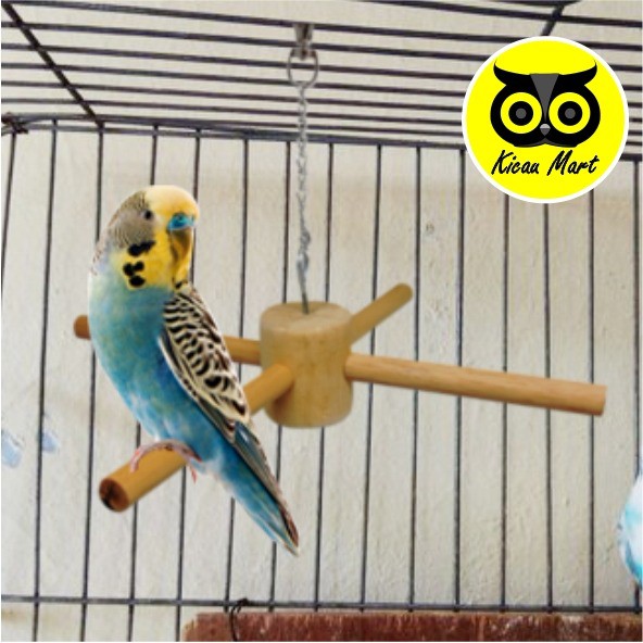 TANGKRINGAN GANTUNG FAN PERCH MAINAN AYUNAN SANGKAR KANDANG BURUNG LOVEBIRD LOVE BIRD PARKIT LUHURSF1