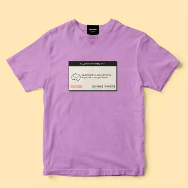 BRAIN ERROR MESSAGE TEE / TSHIRT