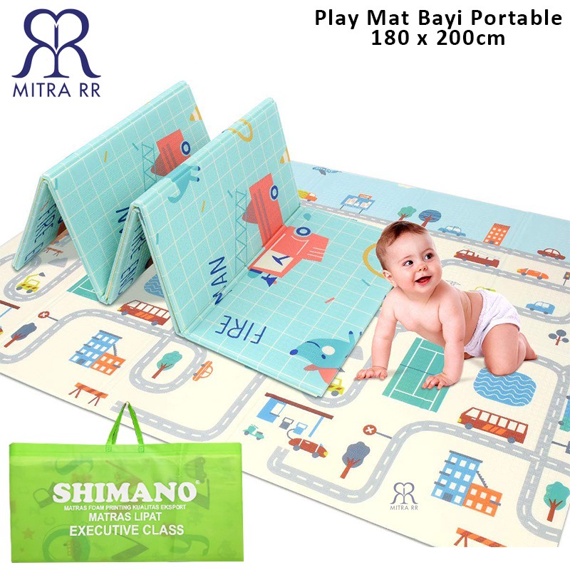 Karpet Lipat Playmat Bayi Karpet Bayi 150x200 / 180x200cm Matras Bayi Playmat Foam Lipat