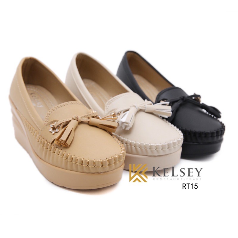 (GRATIS ALAS KAKI) RESTOCK!!  NICOLE SEPATU WEDGES WANITA IMPORT SEPATU KERJA WANITA RT15