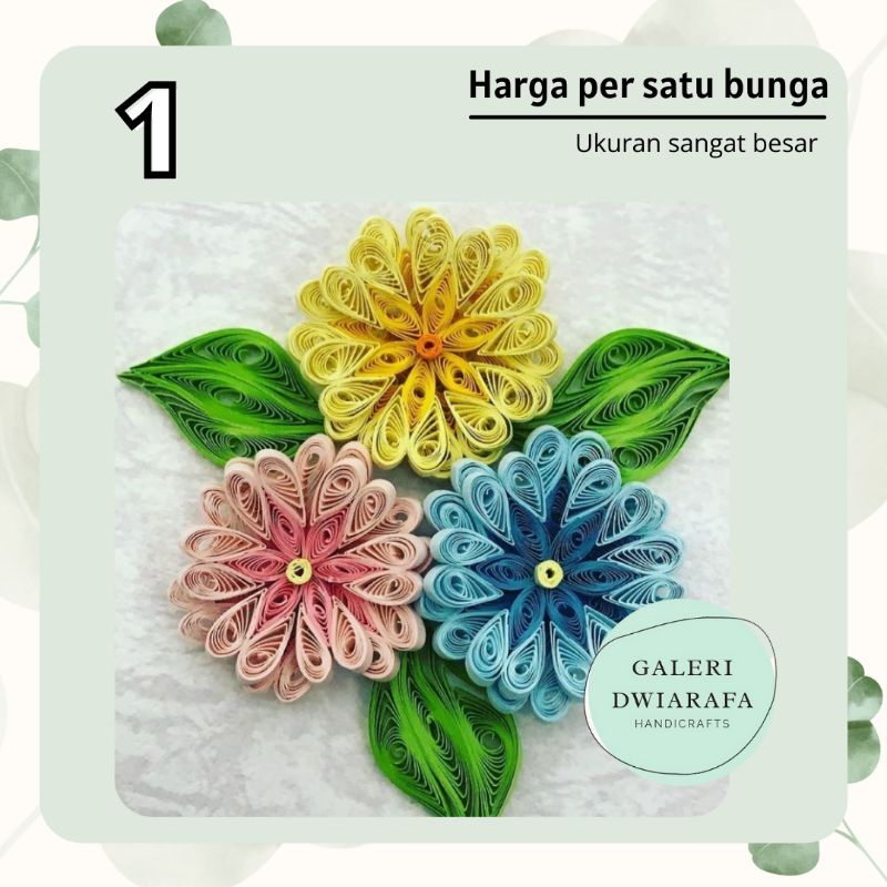 

Aplikasi scrapbook Paper Quilling Bunga/Flower (Big)