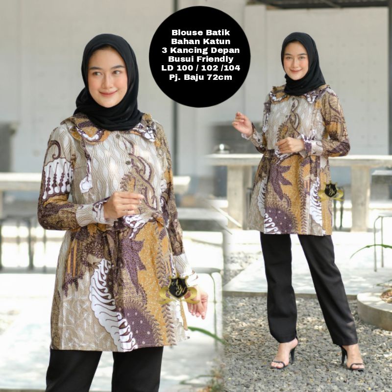 Blus Batik Wanita Katun - Naira Batik