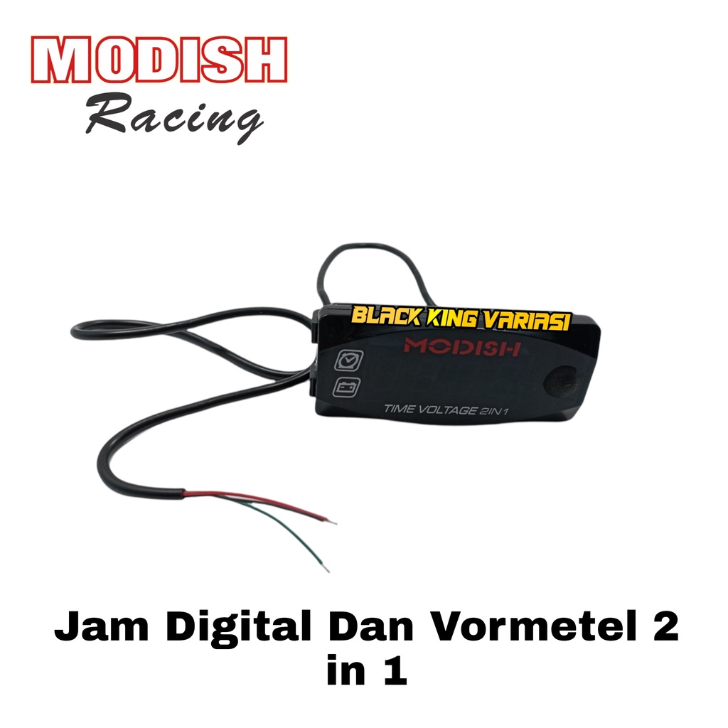 Jam Digital Dan Volmeter 2 in 1 Waterproff 12 NMAX.PCX.MIO.VARIO DLL