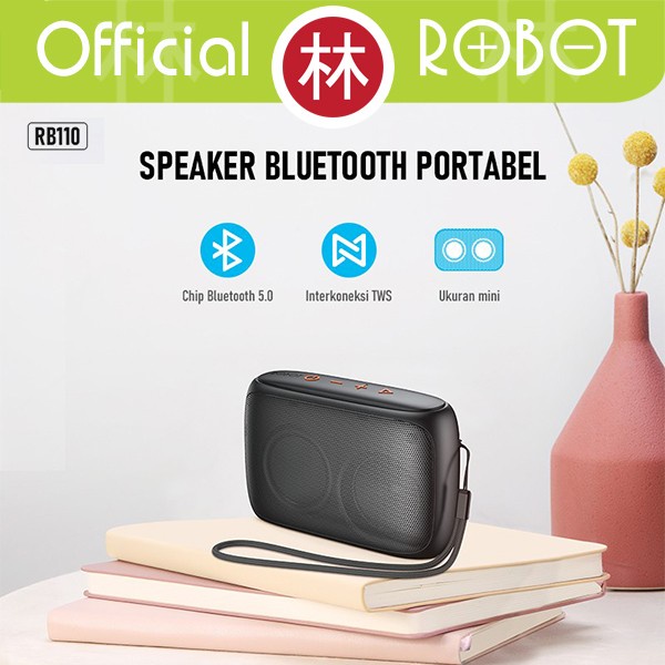 ROBOT RB110 Speaker Bluetooth 5.0 Mini Portable Support Micro SD &amp; USB