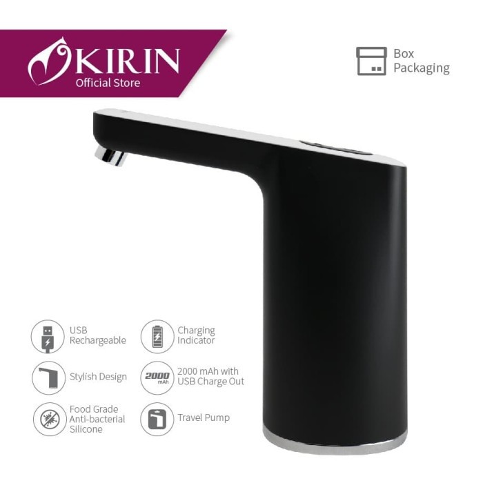 KIRIN Pompa Galon Air Rechargeable KRP-008