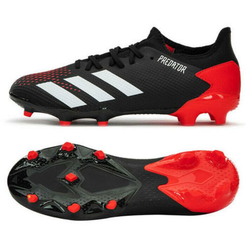 sepatu bola adidas predator 20.3 Low Fg black red