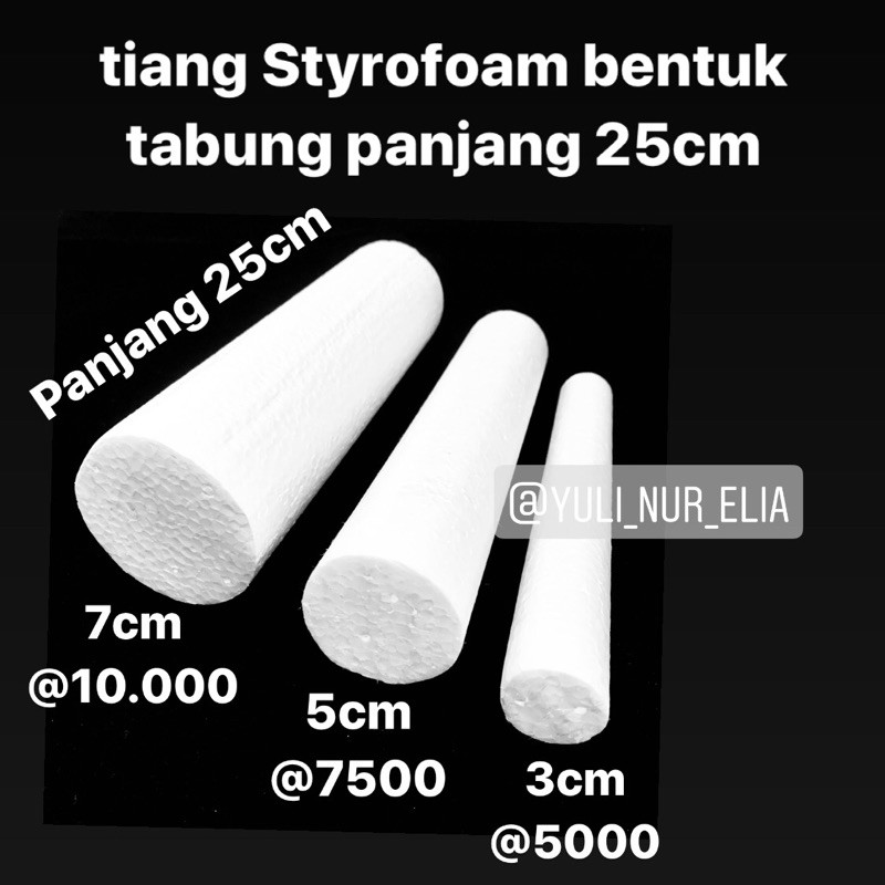 

Tiang Styrofoam Diameter 5cm Tinggi 25cm