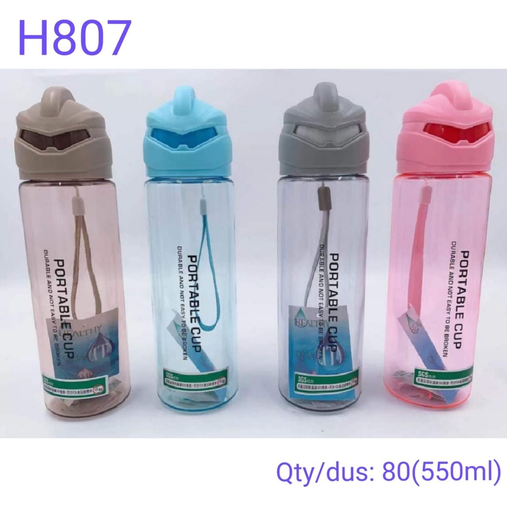 H807 Botol minum kepala ninja / Portable Cup Durable Air Unik 550 M