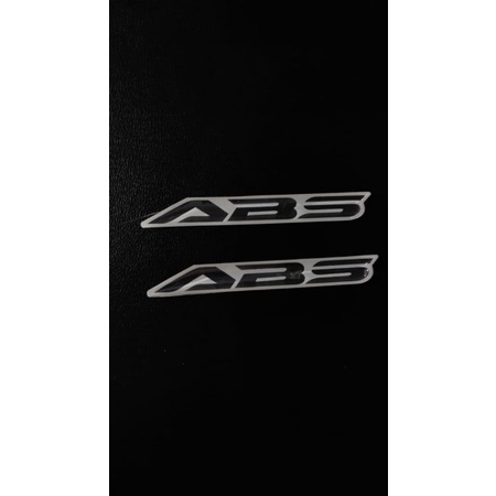 Emblem ABS putih light chrome