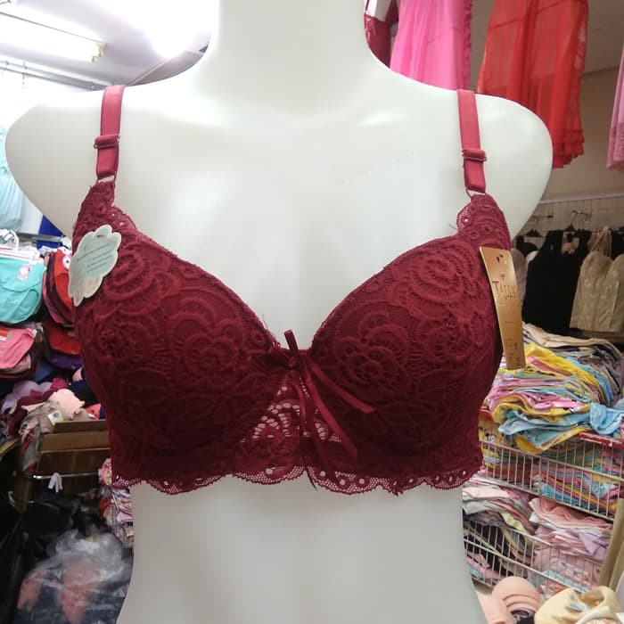 Bra Tally 205 dengan Kawat, Busa Tipis dan Model Brukat yang Cantik