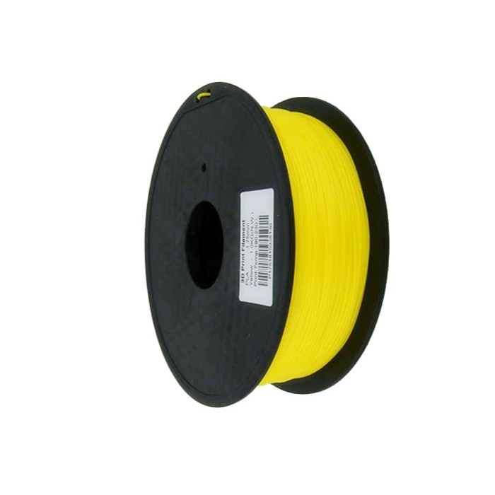 

PLA 3D Printer Filament 1.75mm 1Kg Tinta Roll Print Kuning Yellow