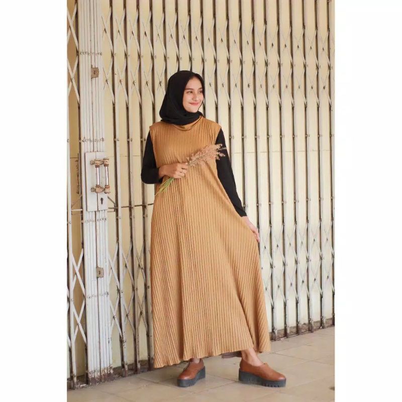 GAMIS PLISKET PITA / GAMIS MAXXY / BAJU MUSLIM / GAMIS DASI / DRES PLISKET