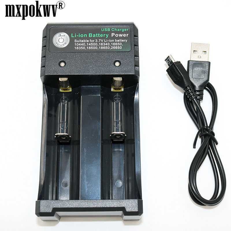 Mall GTF Charger Baterai 18650 2 Slot Plug Micro USB - GF0012