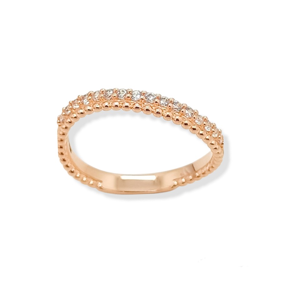 Cincin Hala Gold Rosegold Kilau Series RI210500 18K 755 Hala Gold