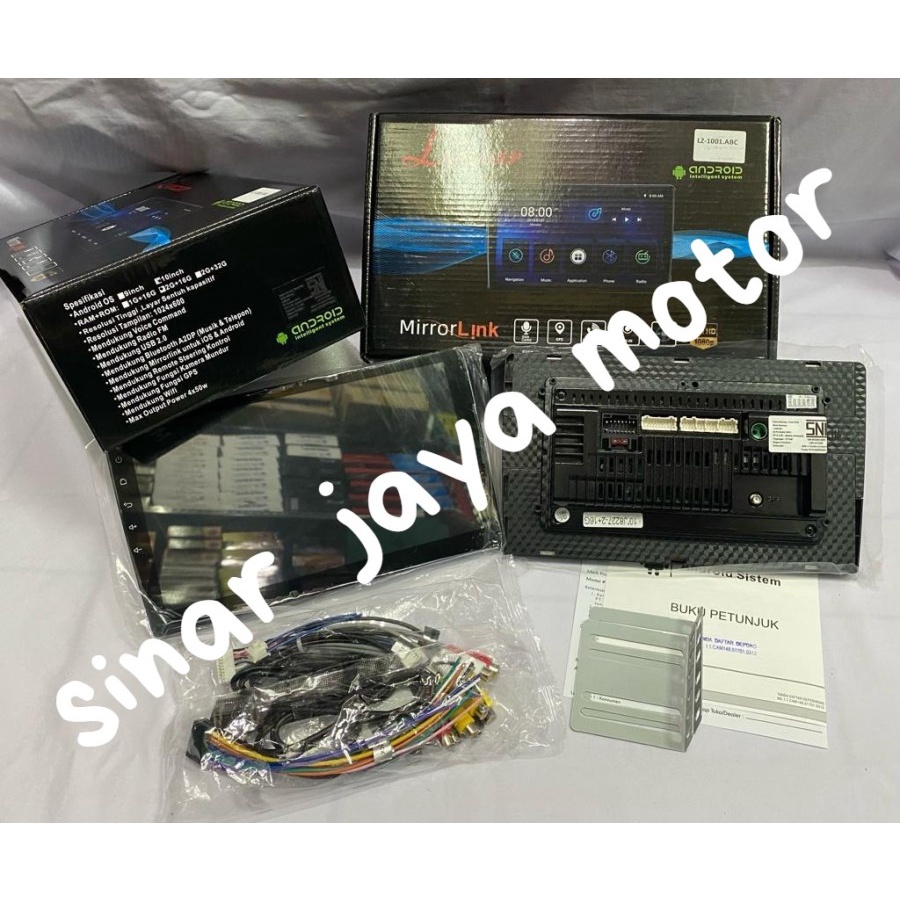 Headunit Android 10 inch Doubledin Android Lanzar 2GB+16GB