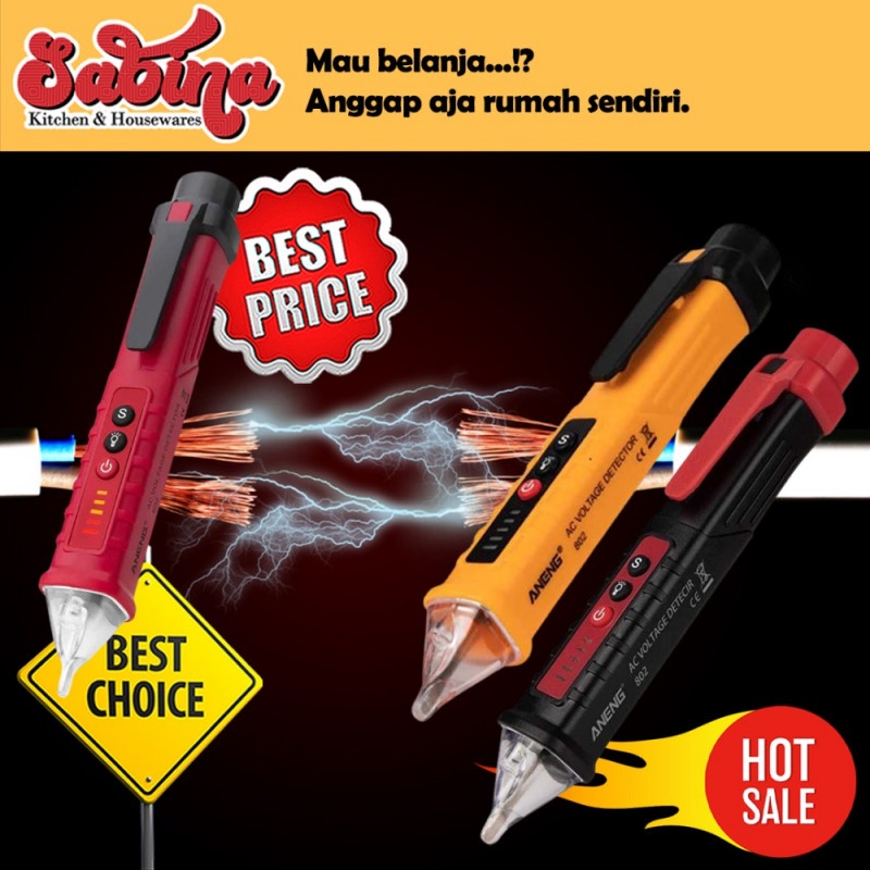 Tespen PEnguji Voltase Tester Non Contact AC Voltage Alert Detector