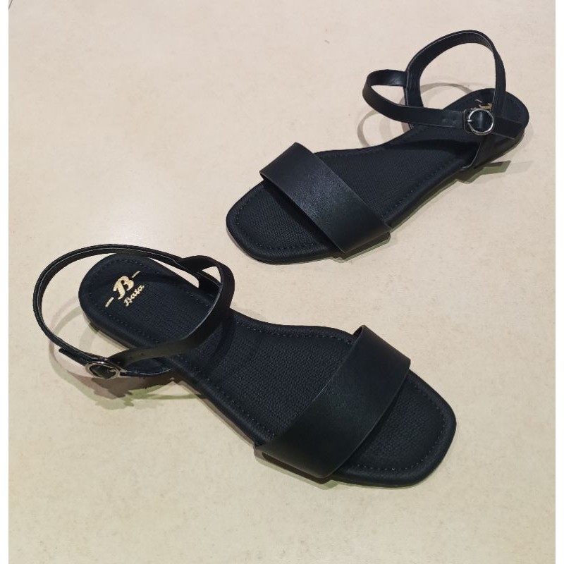 Bata Sepatu Sandal Wanita Original BLACK-5616511