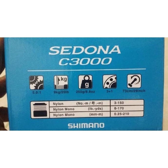 Original Reel Pancing Shimano Sedona C 3000 Hg