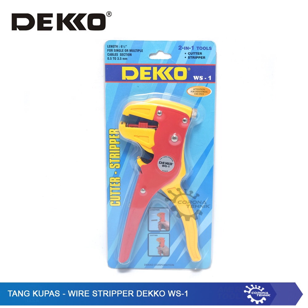 Dekko WS-1 - Tang Kupas 2 Way