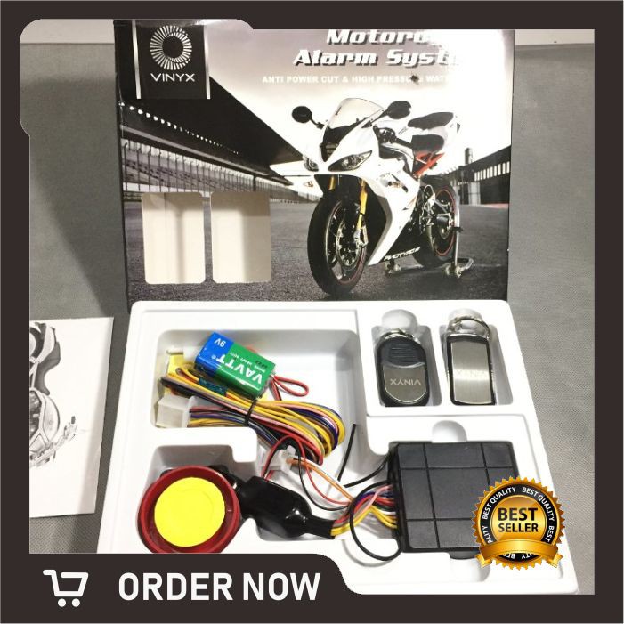 alarm motor vinyx bergaransi