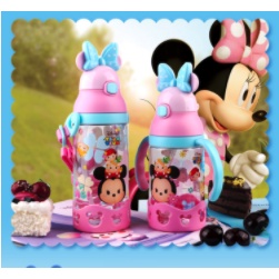 ORIGINAL DISNEY Tsum Tsum training With Straw BPA-Free 400ml-N4261