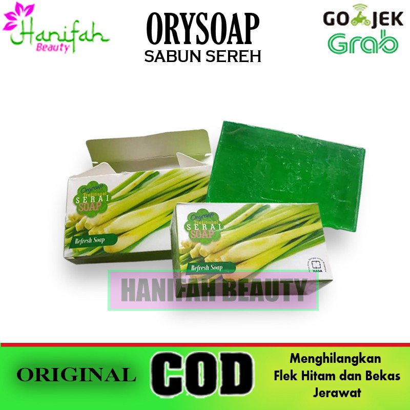 Orysoap Sabun Sereh Menghilangkan Flek Hitam Dan Bekas Jerawat Shopee Indonesia