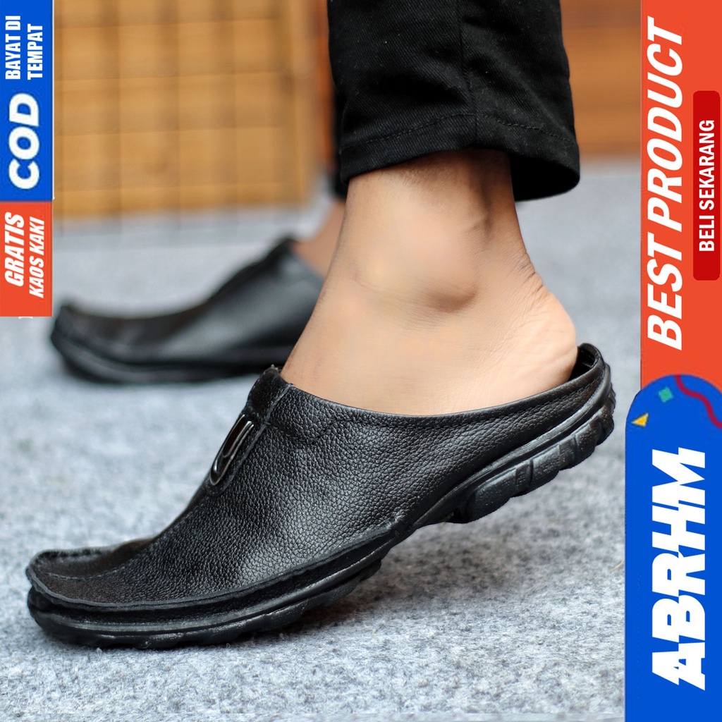 Sepatu Sandal Casual Sneakers Kulit Asli Bustong Tutong Pria CLAHS ABHRM