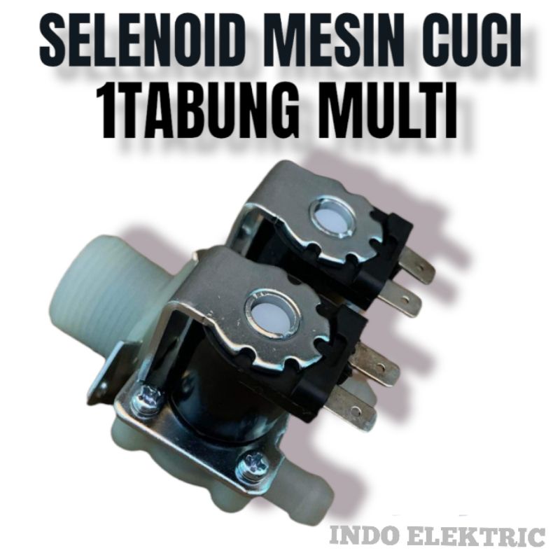 SELENOID DOUBLE 180A WATER INLET VALVE MESIN CUCI MULTI