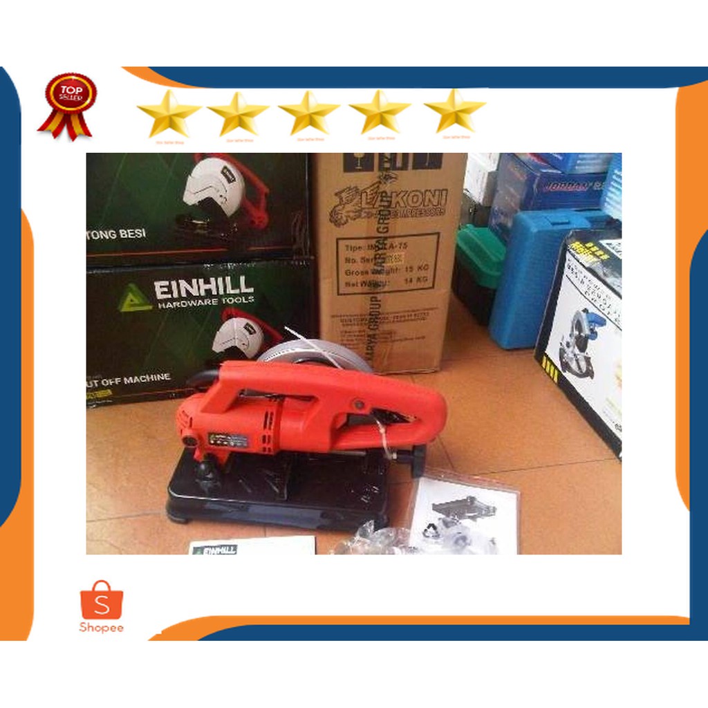 Mesin cut off Einhill 7" alat potong besi logam metal watt kecil 700w mesin gergaji besi