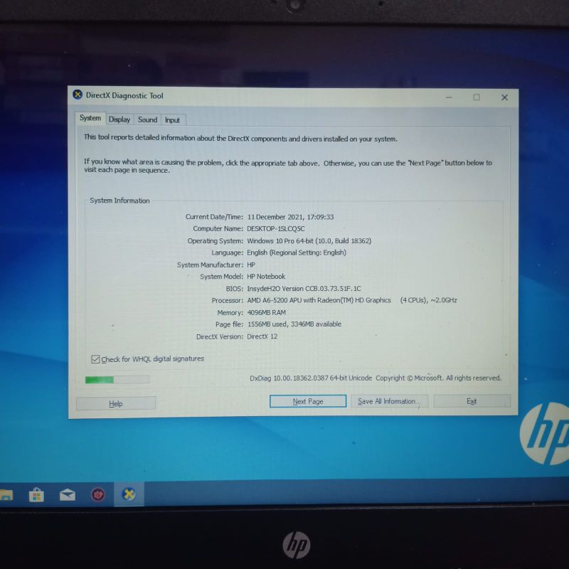 Hp 14-AF115AU,AMD A6-5200 Ram 4GB HDD 500GB vga Amd radeon HD8400/Amd Radeon R3 mulus