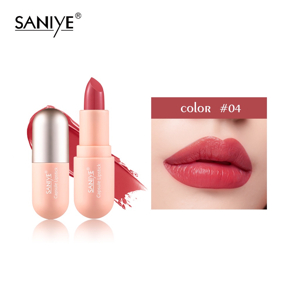 SANIYE 6 Warna Lipstik Velvet Matte Tahan Lama Tahan Air Long Lasting Waterproof lip gross