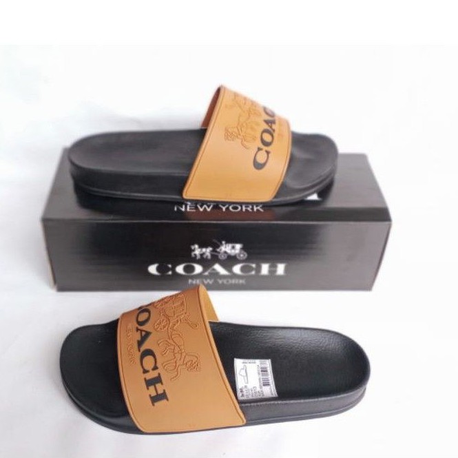 Terjamin Sandal Coach Original Brown New York Man/Woman