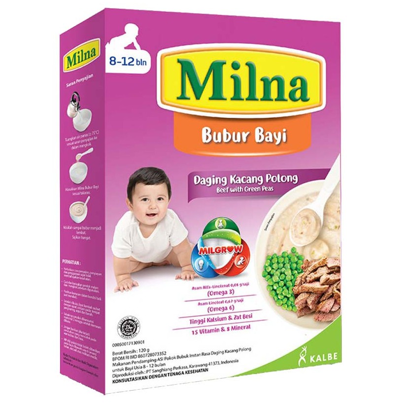 Milna Bubur Bayi Untuk Usia 8-12 Bulan