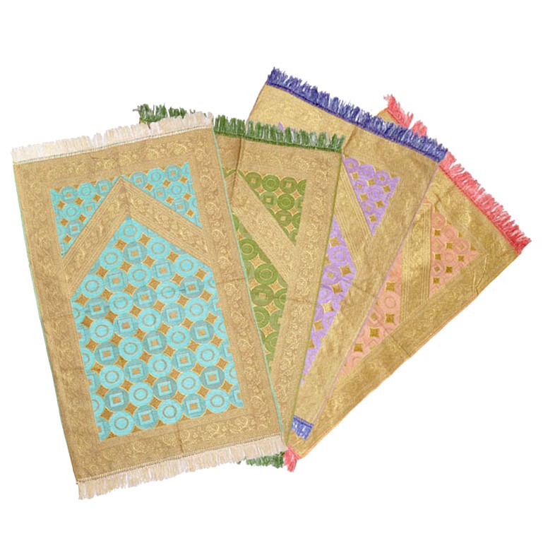 Sajadah Tahlilan Oleh Oleh Haji Turkey Benang Emas Lembut 70x110cm SJ-ARM