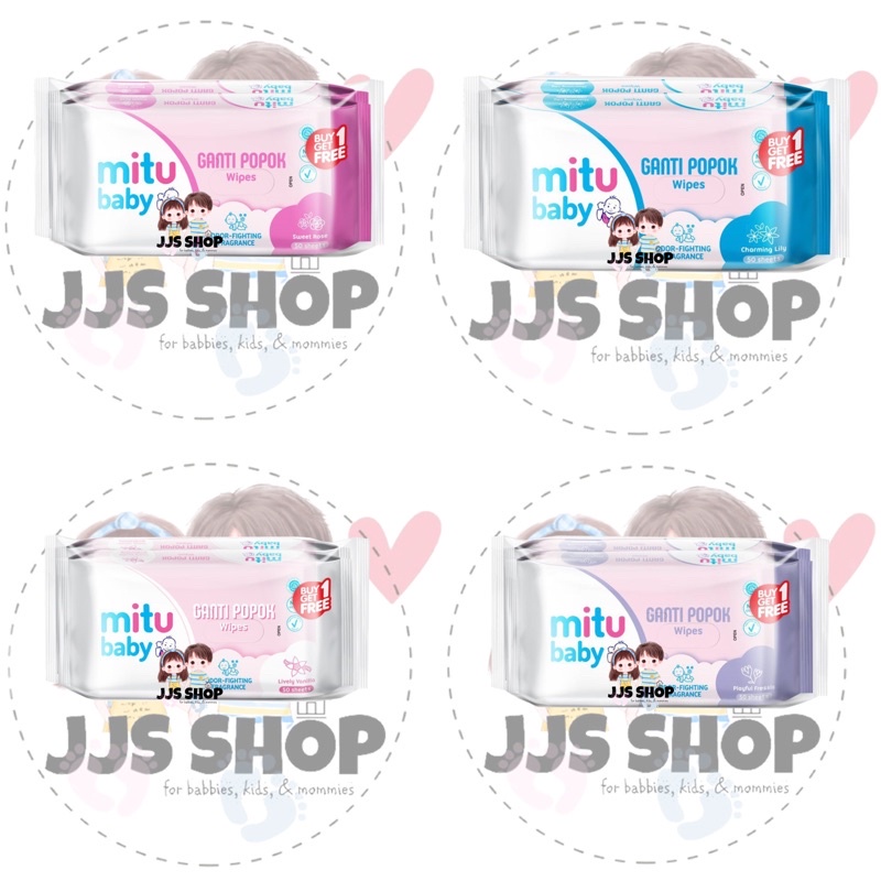 MITU BABY WIPES TISU TISSUE BASAH GANTI POPOK BAYI BUY 1 GET 1 FREE