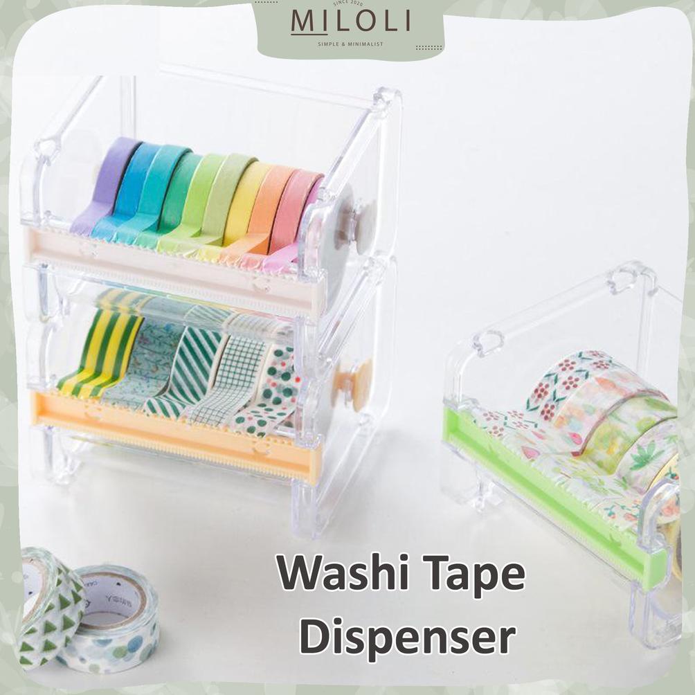 

[(BAYAR DITEMPAT) [MILOLI] Dispenser Tape Washi Masking Kotak Tempat - F0028